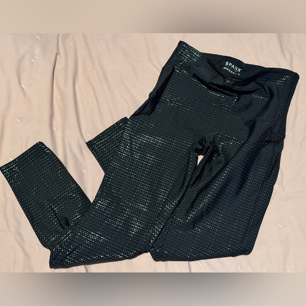 Spanx metallic 7/8 leggings
